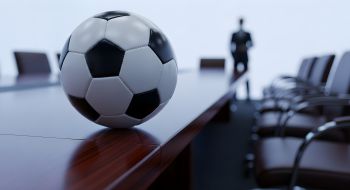 Football on conference room table