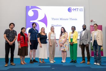 All the presenters at the 3MT final at the University of Sussex 2026