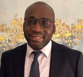 A head and shoulders image of Prof Mike Okorie from BSMS