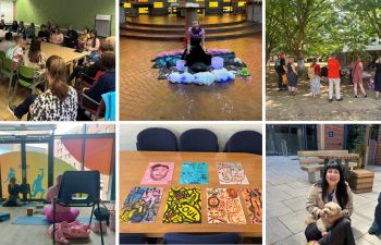 A collage of six pictures illustrating a range of staff networks activities