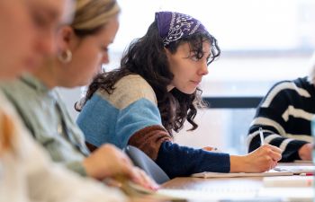 Student looking focused and motivated