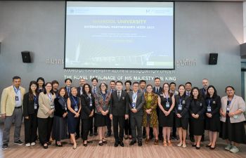 Sussex delegates at the International Partnerships Week, Mahidol University