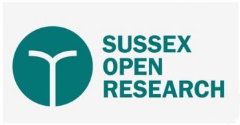 Blue circle with words Sussex Open Research to the right