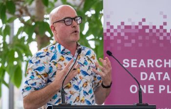Tom smith during a speech
