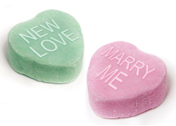 love hearts sweets