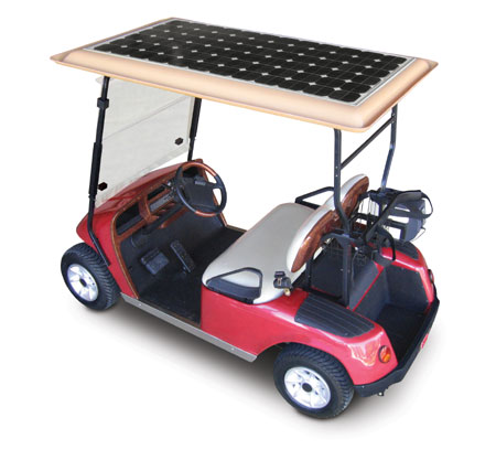 Solar powered cart