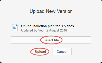 Upload new version Box