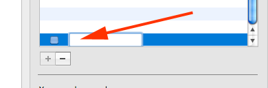 Type username here