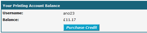 Sussex Direct Printing Account balance