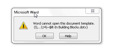 Building Blocks error - Word Building Blocks error - Word