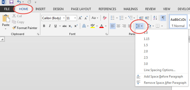 301 How Do I Change To Double Spacing Except For A Selected Passage Help Its University Of Sussex