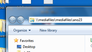 Access Mediafiles from a Windows PC on campus