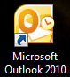 Outlook 2010 desktop icon