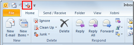Outlook 2010 Speak stop