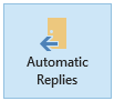 Outlook 2013 Autoreplies button
