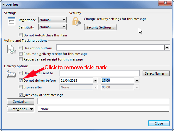 how to delay delivery in outlook mac 2011