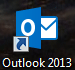 Outlook 2013 desktop icon