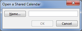Outlook 2013 Open shared calendar