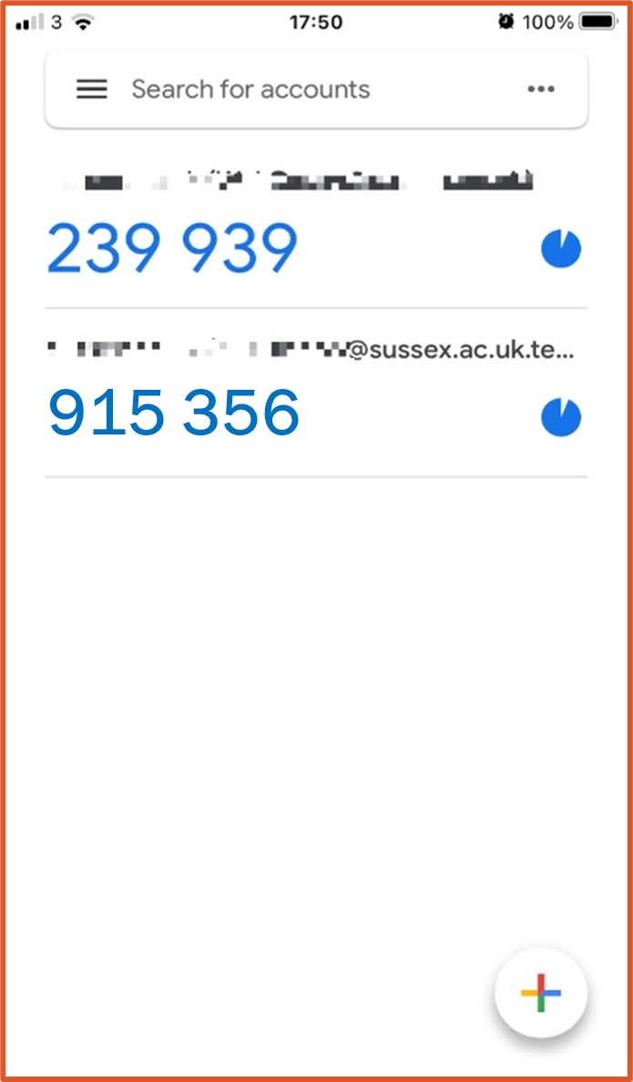 Google Authenticator code 