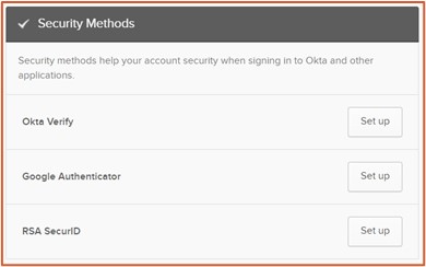 Okta security measures screenshot
