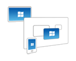 diagram showing devices with connections to a remote computer