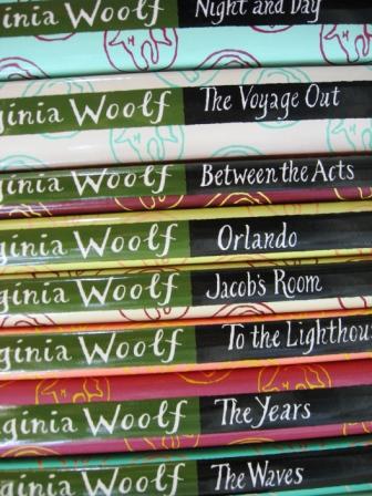 Book spines; Virginia Woolf