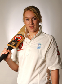 First year Rosalie Birch joins England women's cricket team on tour in South Africa.