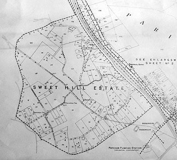 On the map: The location of the Sweet Hill Estate shanty town