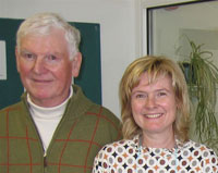 Martha Kearney with her father, Hugh, a former professor of history at the University of Sussex.