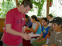 Dr Peck teaching at the recent PRIMENET workshop in Ecuador