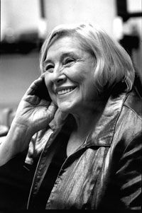 Fay Weldon discusses humour and writing. (Photo by Jonathan Dockar-Drysdale)