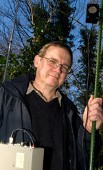 David Hill had developed the Sussex Autobat, which is being used to survey the rare Bechsteins Bat.