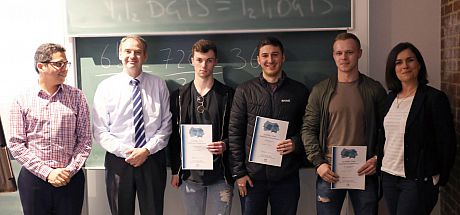 BDAC Best Business Analytics Answers Left to right: Mo Moeini, Hans van der Heijden, Ryan Murphy, Emir Afiya, Mikey Allen, Claire Tingsager