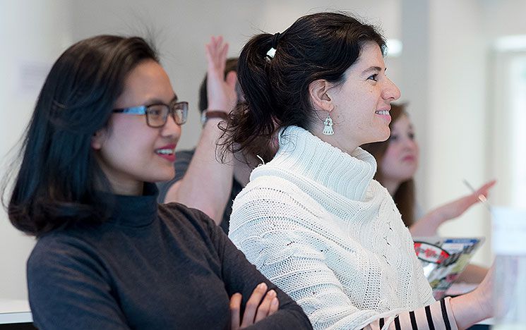 Some Spru students sitting in a seminar