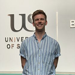 Recent graduate Cameron Shears portrait photo