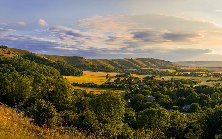View over the Sussex Downs