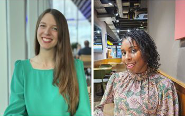 A merged photo of Jahmella Robinson and Maelle Mangold for their blog image