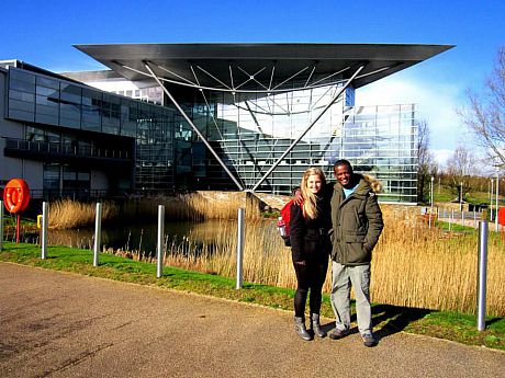 Melissa and Netsanet at Met Office