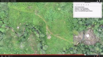 Imagery collect by the drone to map and monitor the Conservation Chocolate project