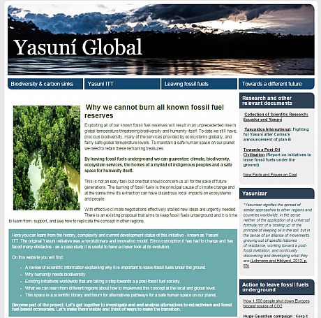 Yasuni Global website