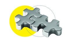 Yellow jigsaw about page