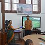 Dr Anindita Saha (Research Associate of Sussex University, UK) is presenting memento to Dr Manas Bhaumik (Scientist, BSI)