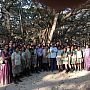 In front of the Great Banyan Tree