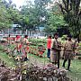 Students are visiting the nursery of the Garden