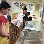 Students are watching herbarium sheets