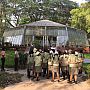 In front of the Greenhouse