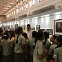 Dr Bhaumik is showing photograph of Charles Darwin
