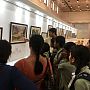 Dr Bhaumik is explaining one photograph of J. D. Hooker Exhibition