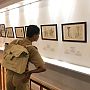 One Student of Kishore Bharati High School is watching J. D. Hooker Exhibition