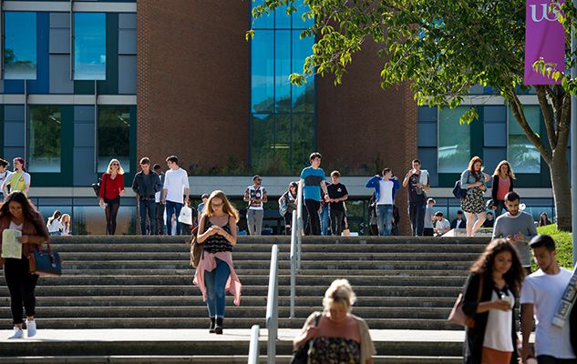 Students at Jubilee building